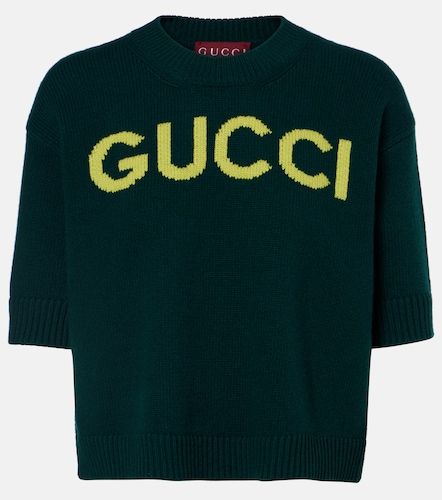 Gucci Logo wool top - Gucci - Modalova