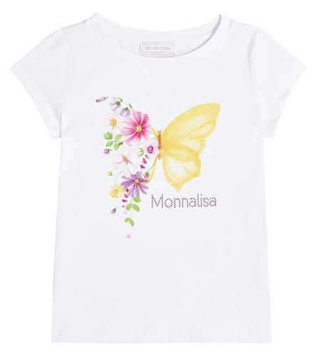 T-shirt in jersey di cotone con stampa - Monnalisa - Modalova