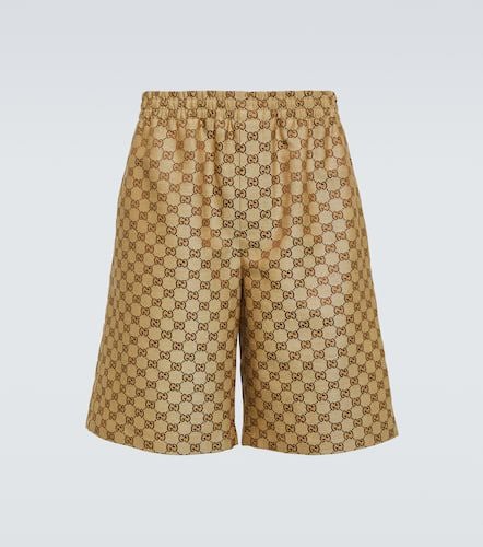 Gucci Shorts de lona con GG - Gucci - Modalova
