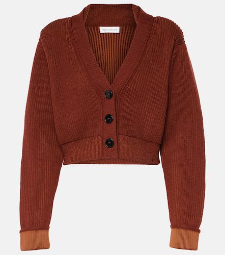 Cropped wool-blend cardigan - Victoria Beckham - Modalova