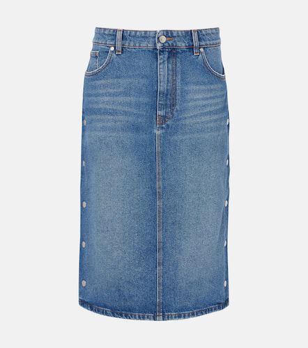 Falda tubo de denim de tiro medio - Stella McCartney - Modalova