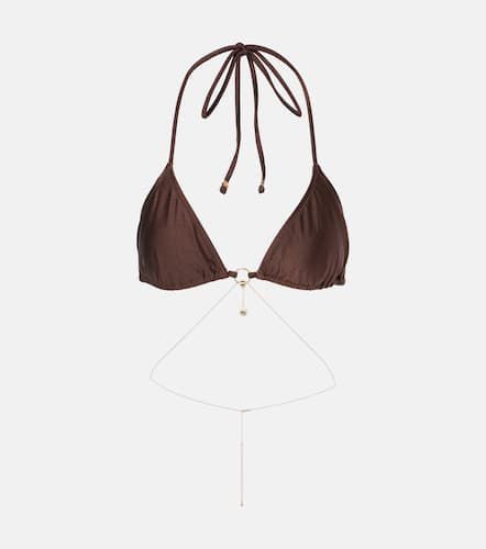 Top bikini a triangolo con catena - Bananhot - Modalova