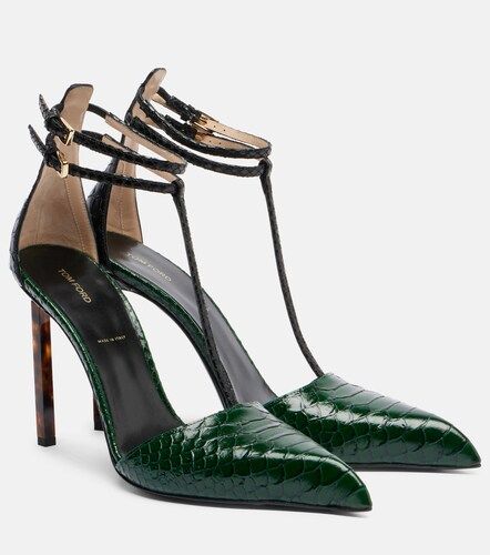 Tom Ford Snake-effect leather pumps - Tom Ford - Modalova