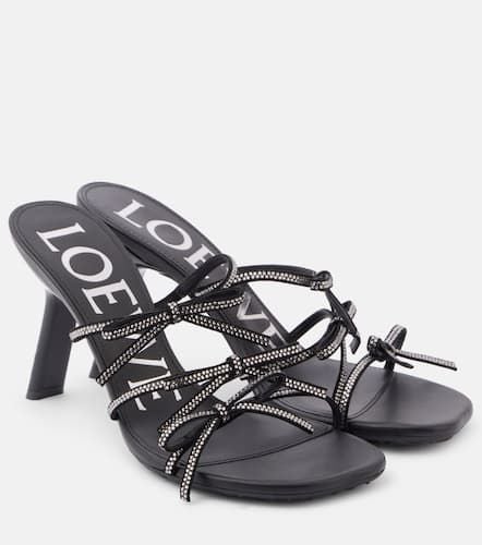 Mules Petal Bow de piel adornados - Loewe - Modalova