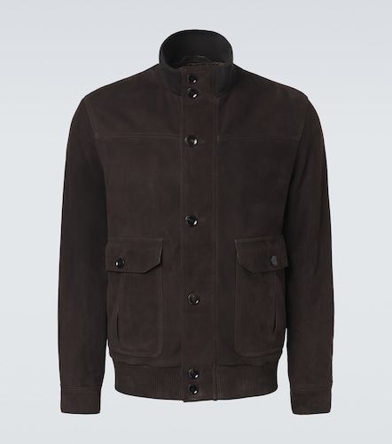 Brioni Suede bomber jacket - Brioni - Modalova