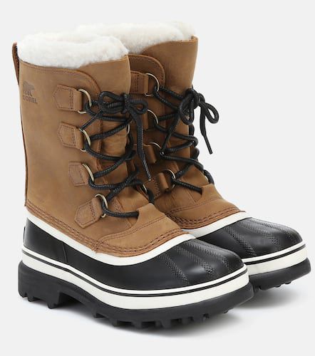 Botas de nieve Caribou de piel con borrego - Sorel - Modalova