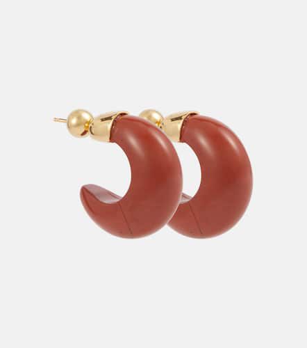 Donut 18kt gold vermeil and jasper hoop earrings - Sophie Buhai - Modalova