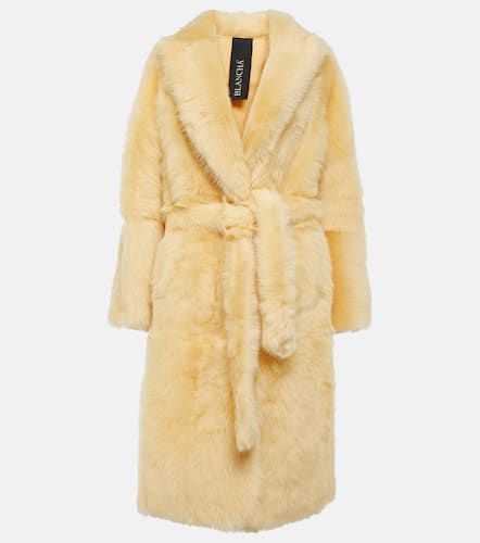 Blancha Shearling wrap coat - Blancha - Modalova