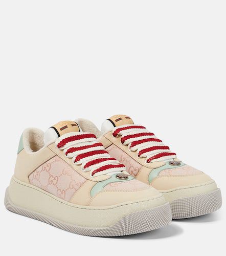 Sneakers Screener in canvas GG e pelle - Gucci - Modalova