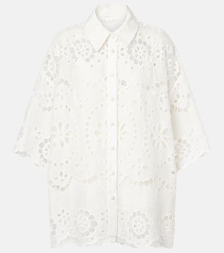 Camisa Pop de lino bordada - Zimmermann - Modalova