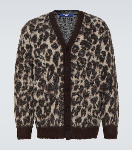 Leopard-print jacquard cardigan - Junya Watanabe - Modalova