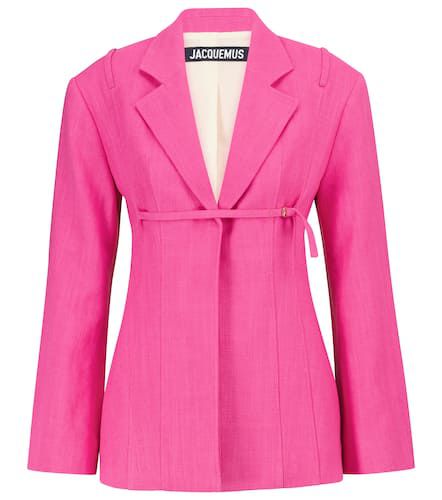 Blazer Sauge in misto lino - Jacquemus - Modalova