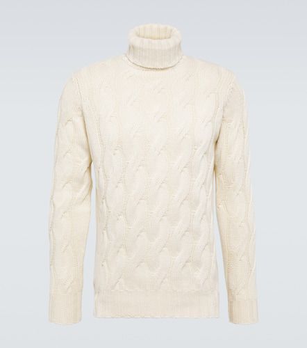 Cable-knit cashmere turtleneck sweater - Thom Sweeney - Modalova