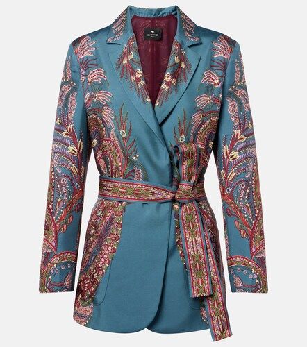 Etro Floral printed silk blazer - Etro - Modalova
