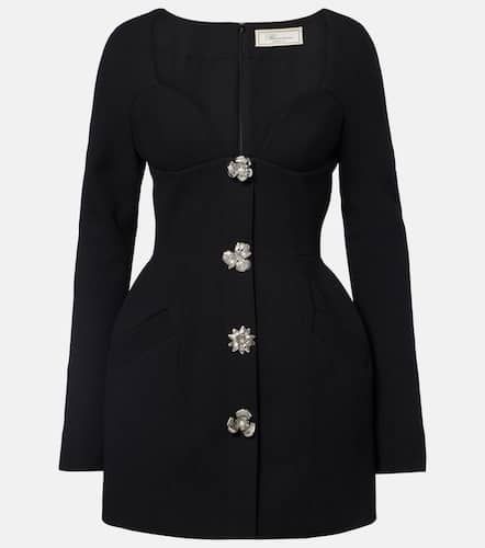 Vestido corto de crepé adornado - Blumarine - Modalova