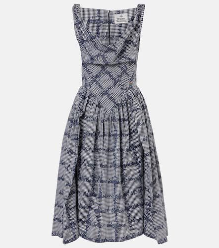 Sunday gingham cotton corset midi dress - Vivienne Westwood - Modalova