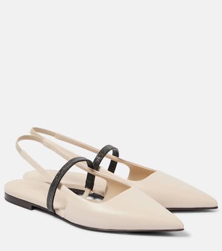 Pumps slingback Pointy in pelle - Brunello Cucinelli - Modalova