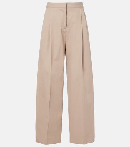 Pantalones anchos de algodón plisados - Jil Sander - Modalova