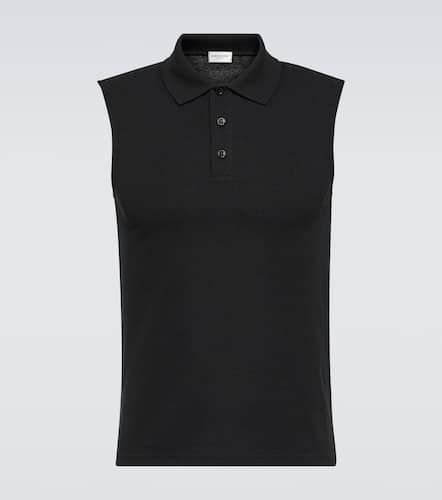 Polo in misto cotone piqué - Saint Laurent - Modalova