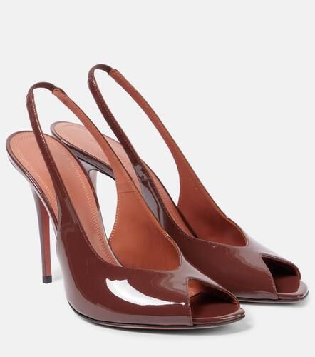 Kristina Sling 105 leather slingback pumps - Amina Muaddi - Modalova