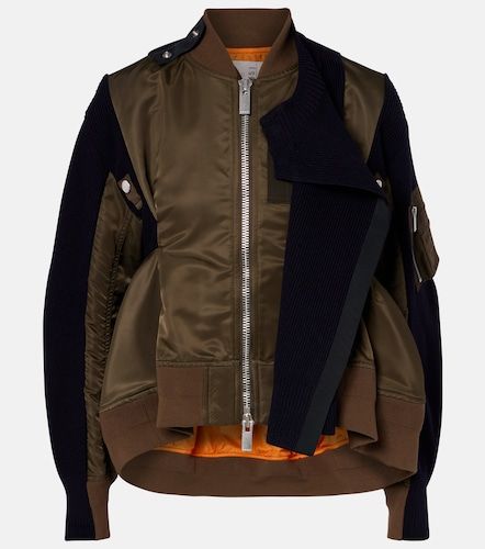 Sacai Paneled blouson jacket - Sacai - Modalova