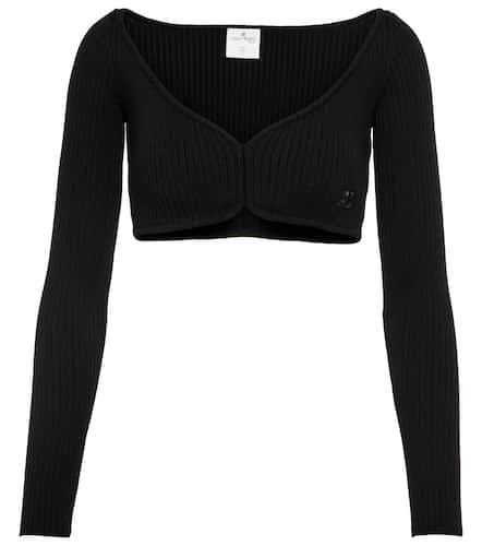 Courrèges Crop top de punto acanalado - Courreges - Modalova