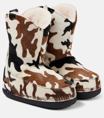 Printed shearling-lined calf hair snow boots - Inuikii - Modalova