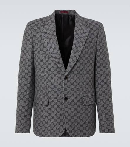 Gucci Blazer GG in flanella di lana - Gucci - Modalova