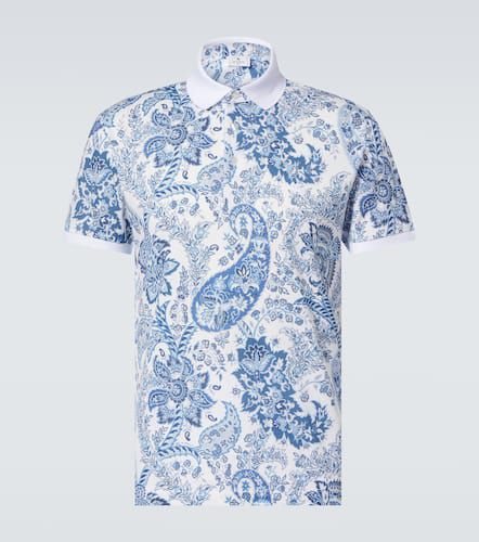 Polo de piqué de algodón con paisley - Etro - Modalova