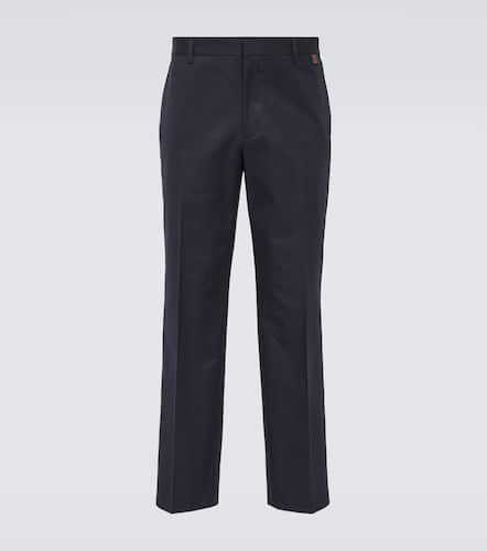 Pantaloni regular in twill di cotone - Gucci - Modalova