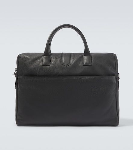 Canali Leather briefcase - Canali - Modalova