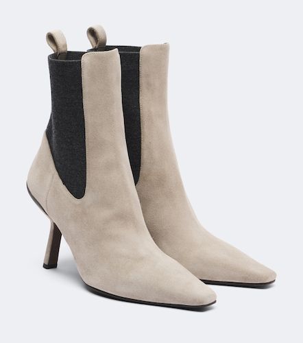Monili suede ankle boots - Brunello Cucinelli - Modalova