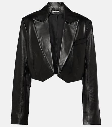 The Sei Blazer de piel cropped - The Sei - Modalova