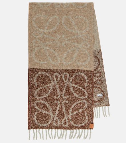 Anagram alpaca and wool-blend scarf - Loewe - Modalova