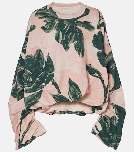 Sudadera de jersey de algodón floral - Dries Van Noten - Modalova