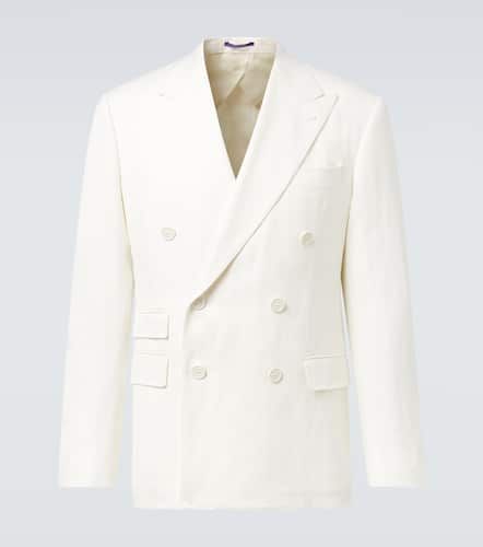 Chaqueta de traje Kent de algodón y lino - Ralph Lauren Purple Label - Modalova