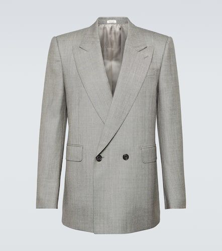 Double-breasted wool suit jacket - Alexander McQueen - Modalova