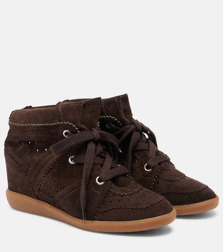 Sneakers con zeppa Bobby in suede - Isabel Marant - Modalova