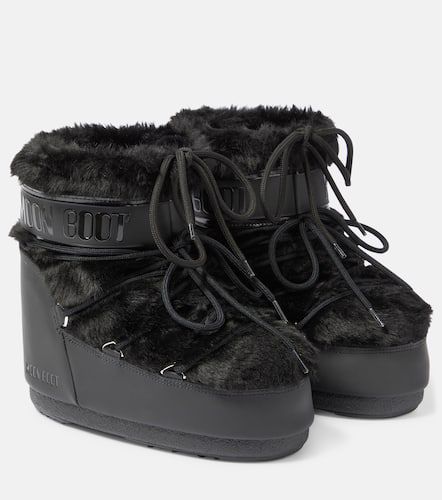 Icon Low faux fur-trimmed snow boots - Moon Boot - Modalova