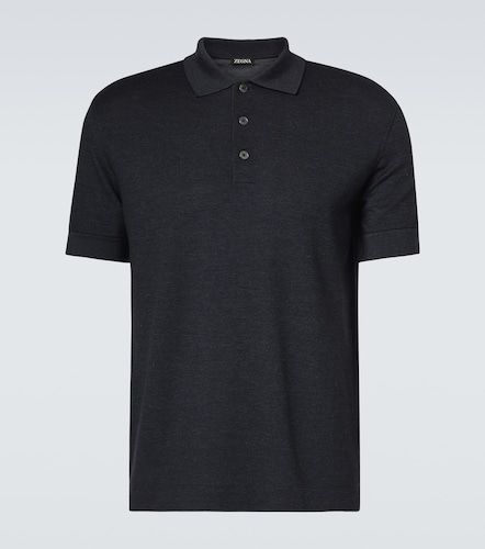 Zegna Polo in cotone e seta - Zegna - Modalova