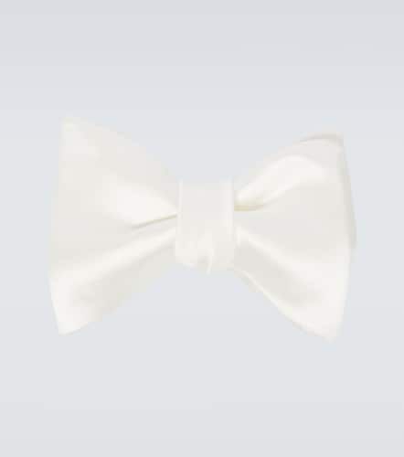 Cotton and silk satin bow tie - Brunello Cucinelli - Modalova