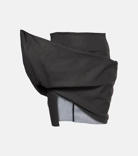 Draped cotton-blend miniskirt - Rick Owens - Modalova