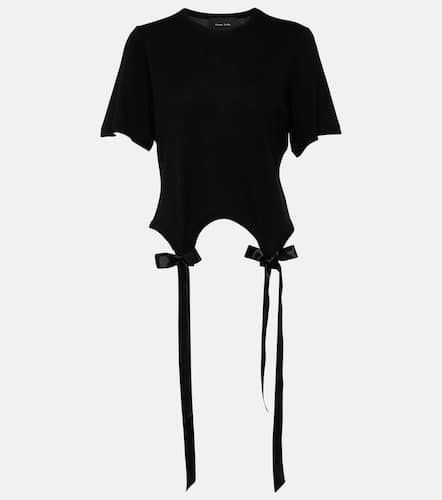 Camiseta de algodón con lazo - Simone Rocha - Modalova