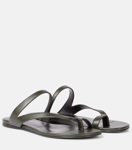 Khaite Aimee leather slides - Khaite - Modalova