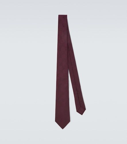 Cravatta in jacquard di cotone e seta GG - Gucci - Modalova
