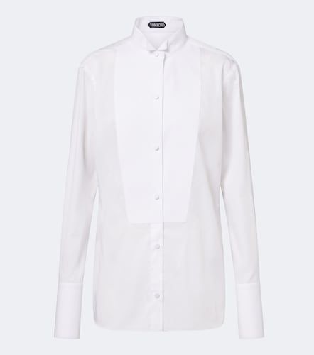 Camicia da smoking in twill di cotone - Tom Ford - Modalova