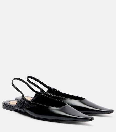 Leather slingback flats - Saint Laurent - Modalova
