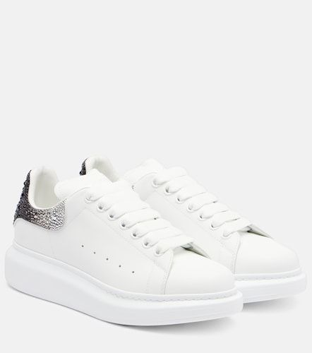 Oversized embellished leather sneakers - McQueen - Modalova
