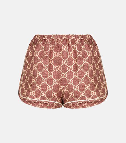Gucci GG silk twill shorts - Gucci - Modalova