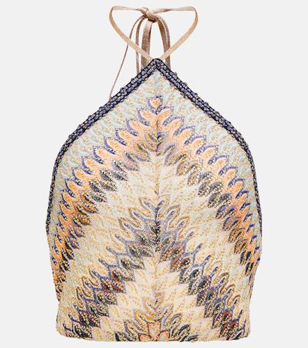 Top de punto en zigzag cuello halter - Missoni Mare - Modalova